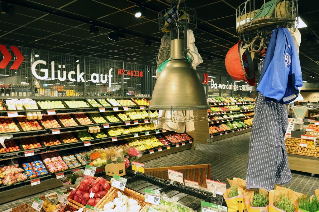 Rewe Gödecke in Bottrop Eindrücke Ladenbau der KONZEPTWERKSTATT